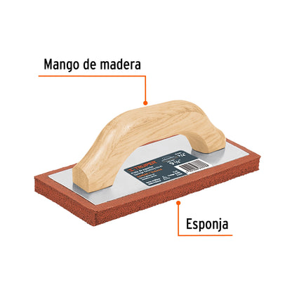 Flota de esponja 9 1/2 espesor 3/4 aspera 15418 truper Pieza