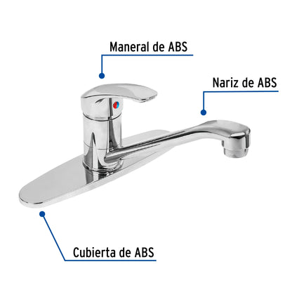 Monomando para fregadero cuerpo plastico basic 49551 foset Pieza