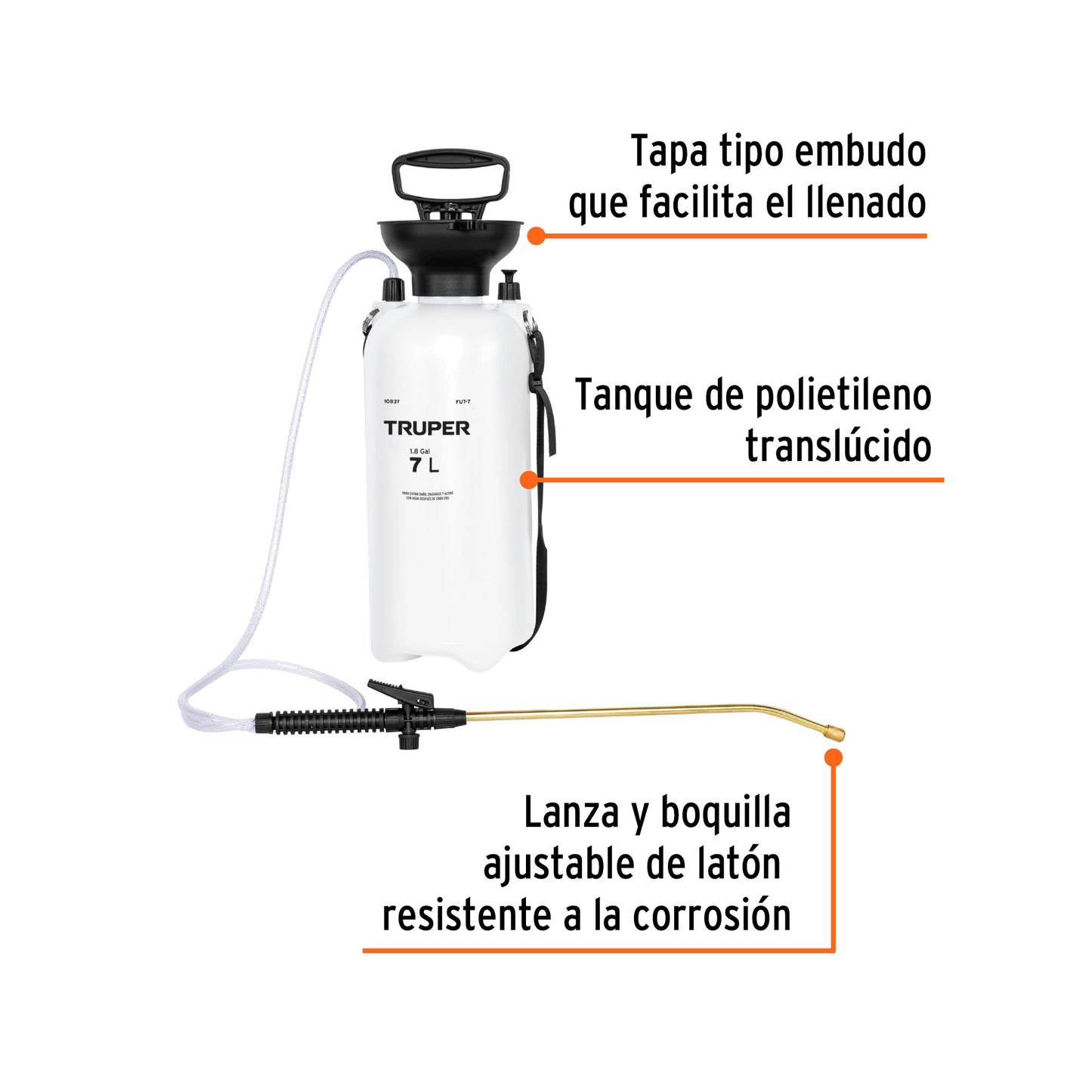 Fumigador 7 L 1.8 gal 10837 Truper Pieza