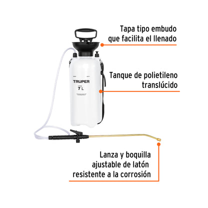 Fumigador 7 L 1.8 gal 10837 Truper Pieza