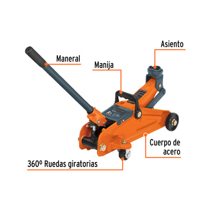 Gato patin 2 tons 14944 truper Pieza