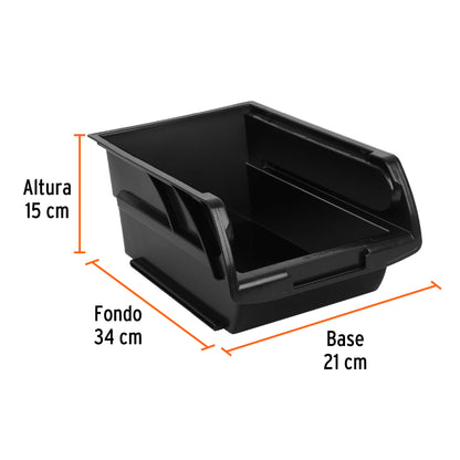 Gaveta apilable plastico 34 x 21 x 15 cm 10891 truper Pieza
