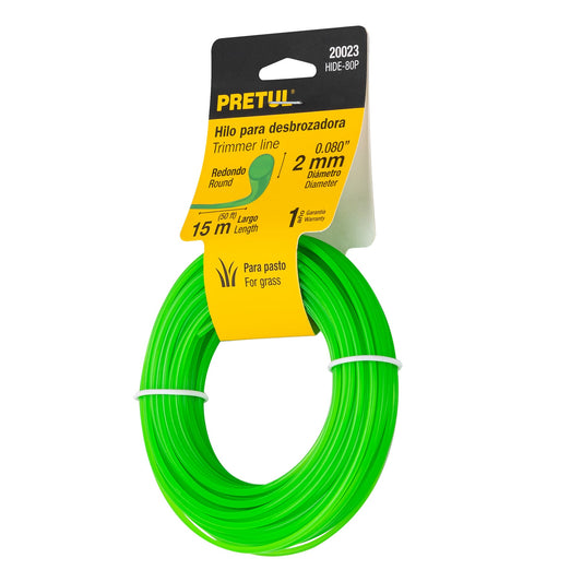 Hilo redondo para desbrozadora 15 m 2mm 20023 pretul Pieza