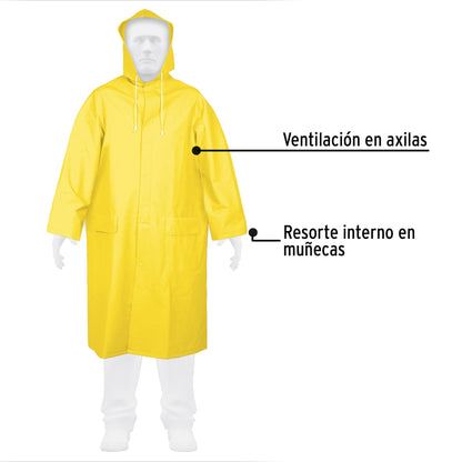 Impermeable gabardinatalla extra grande pvc 14416 truper Pieza