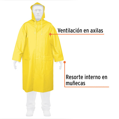 Impermeable gabardinatalla extra grande pvc 14416 truper Pieza