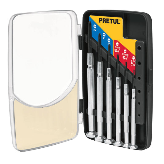 Juego con desarmadores metalicos de presician 6piezas pretul pretul 21382 Pieza