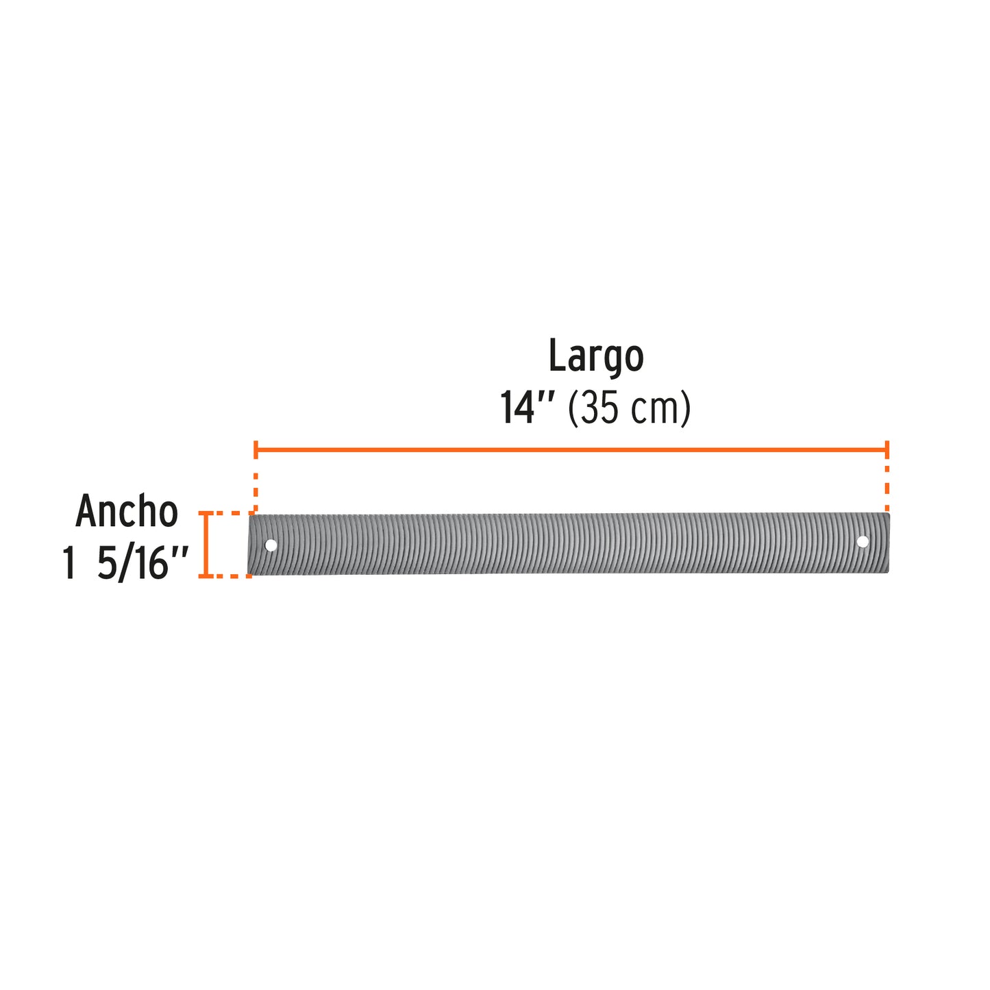 Lima para hojalatero 14p truper Pieza