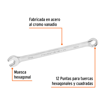 Llave combinada extralarga milimetrica 9 x 159 mm Pieza