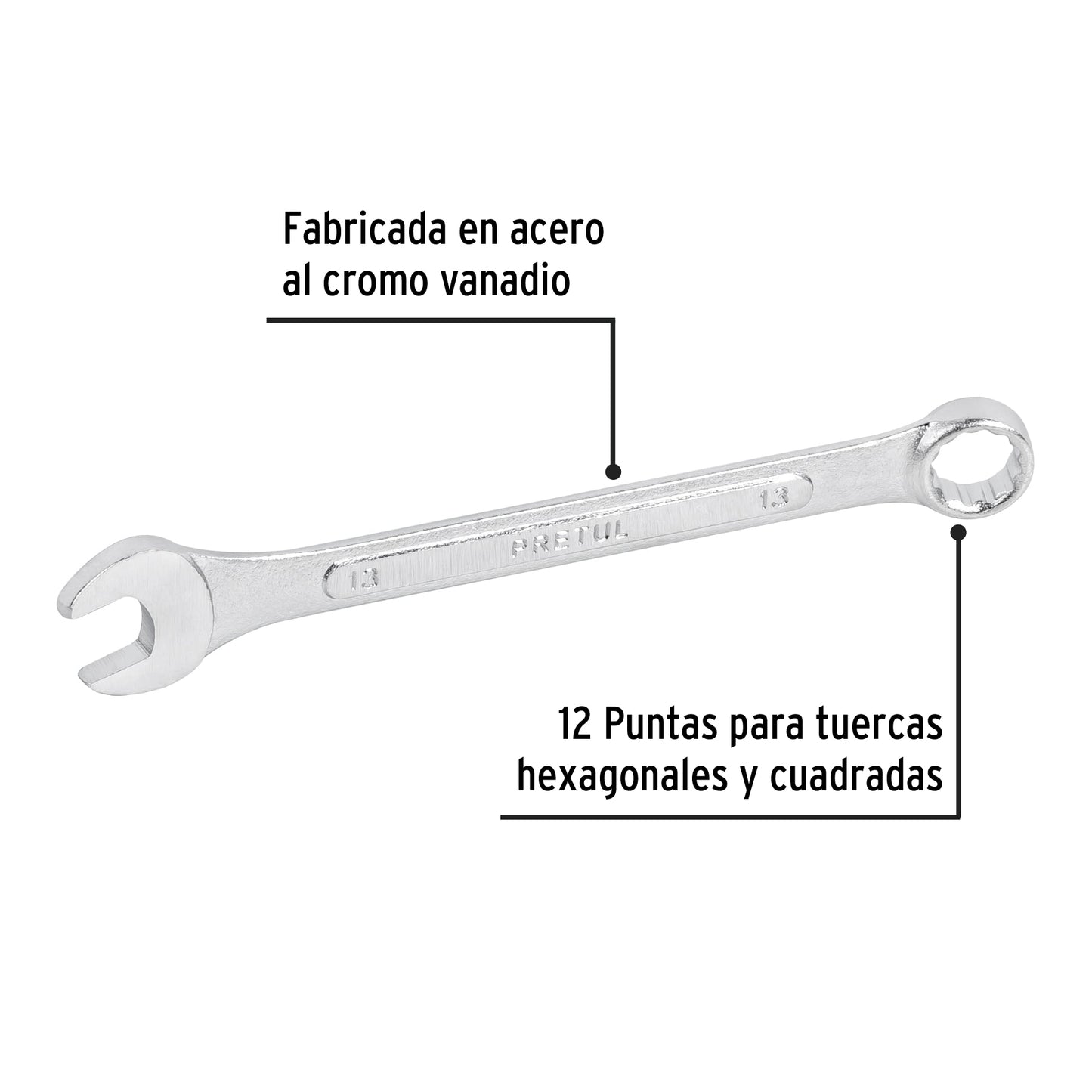 Llave combinada 13 mm 21907 pretul Pieza