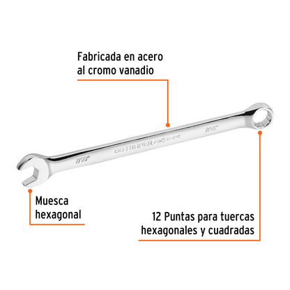 Llave combinada extralarga 7/16p x 184 mm15593 Pieza