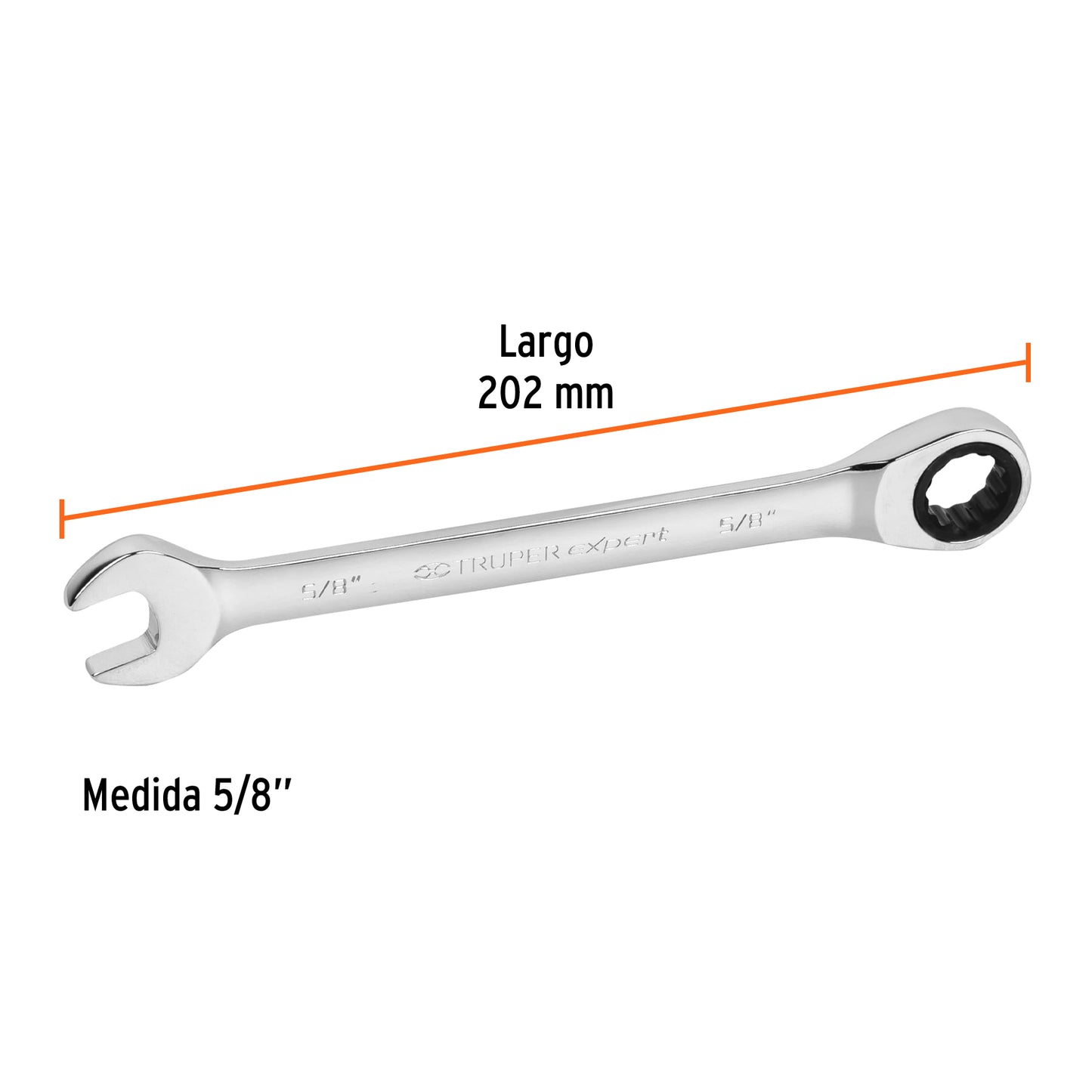 Llave combinada con matraca 5/8 15740 truper Pieza