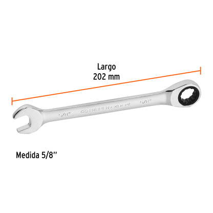 Llave combinada con matraca 5/8 15740 truper Pieza