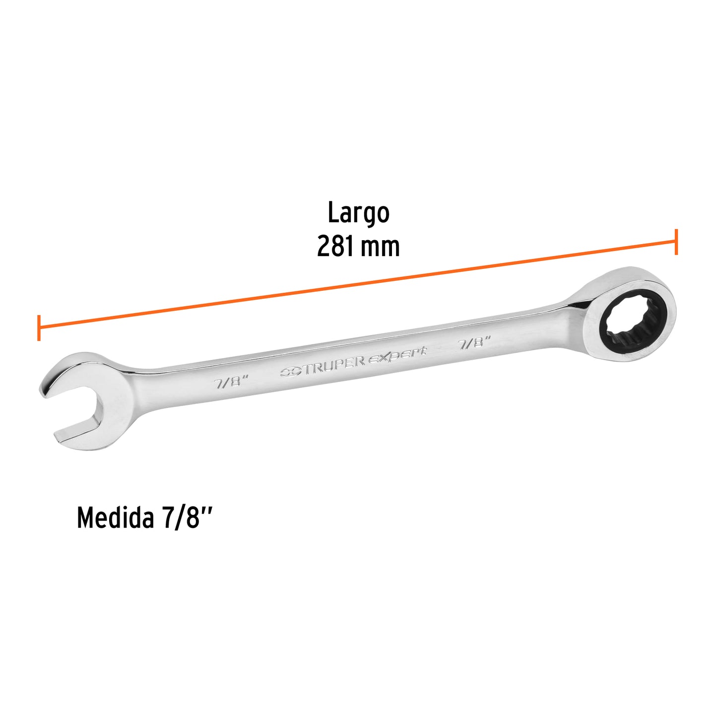 Llave combinada con matraca 7/8 13603 truper Pieza