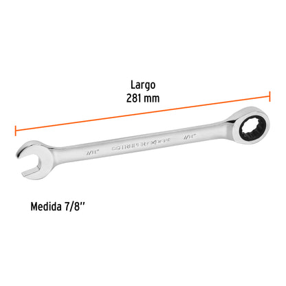 Llave combinada con matraca 7/8 13603 truper Pieza