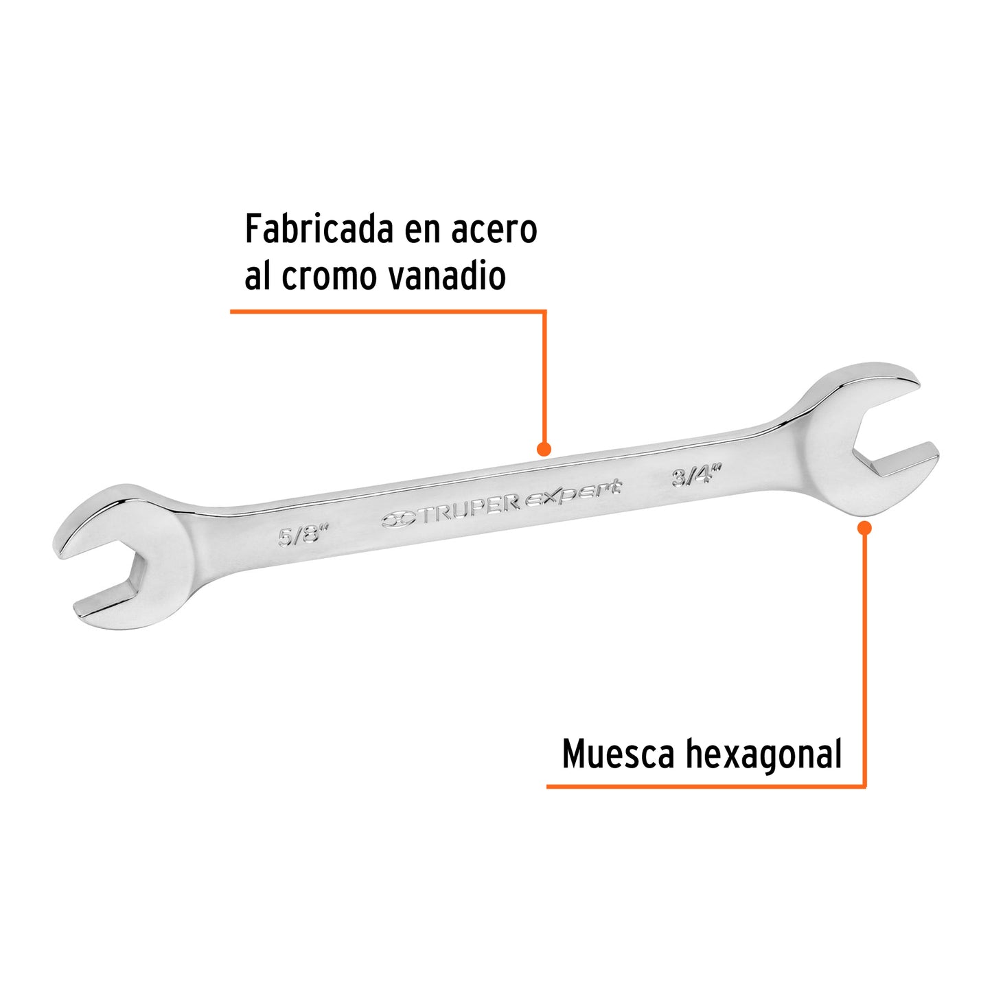 Llave española 5/8 x 3/4p x 210 mm Pieza