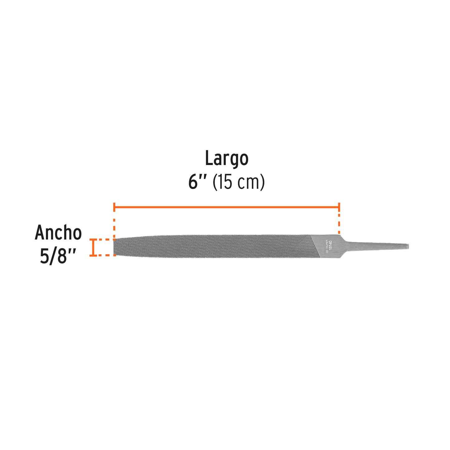 Lima plana bastarda 6 15140 Truper Pieza