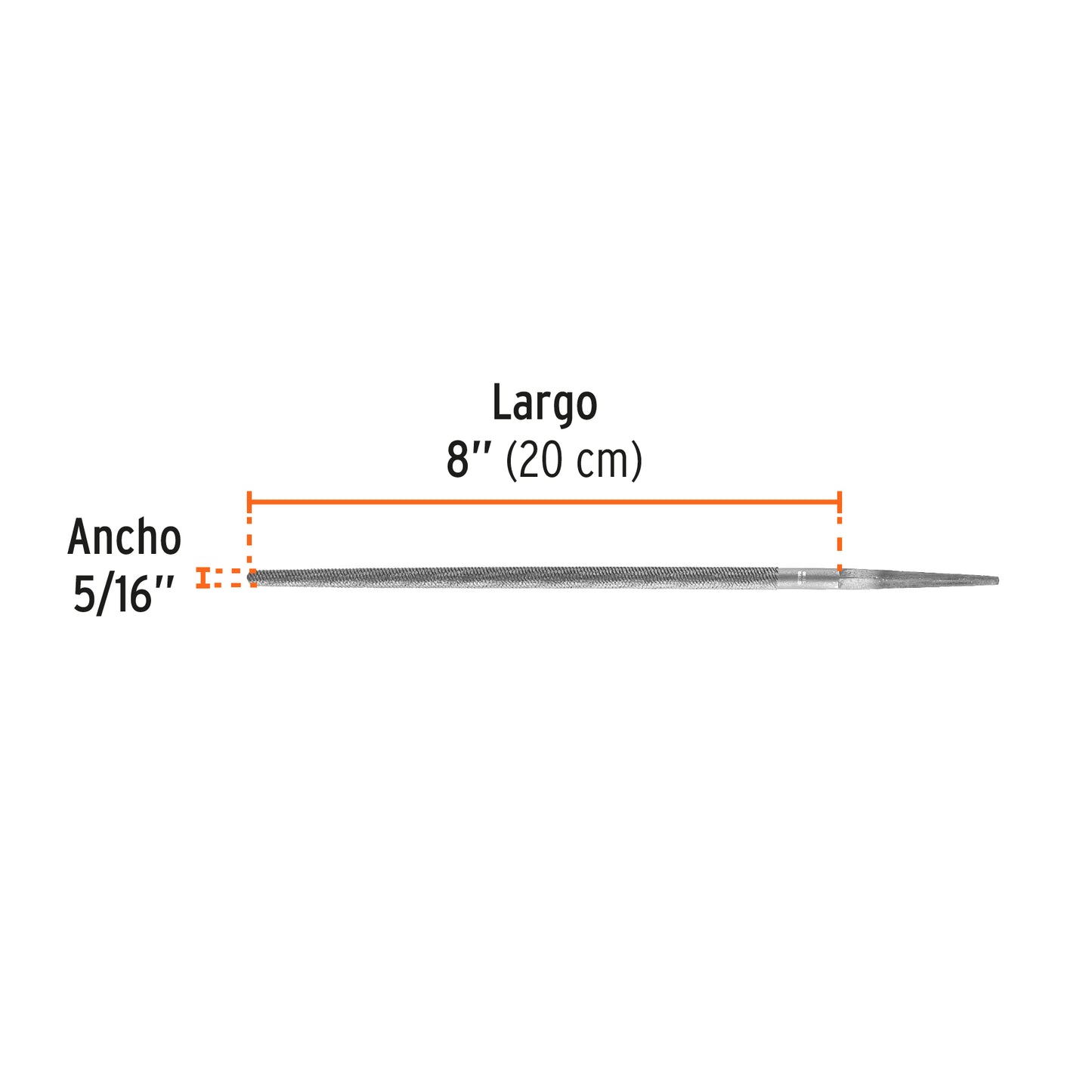 Lima redonda bastarda 8 15189 Truper Pieza