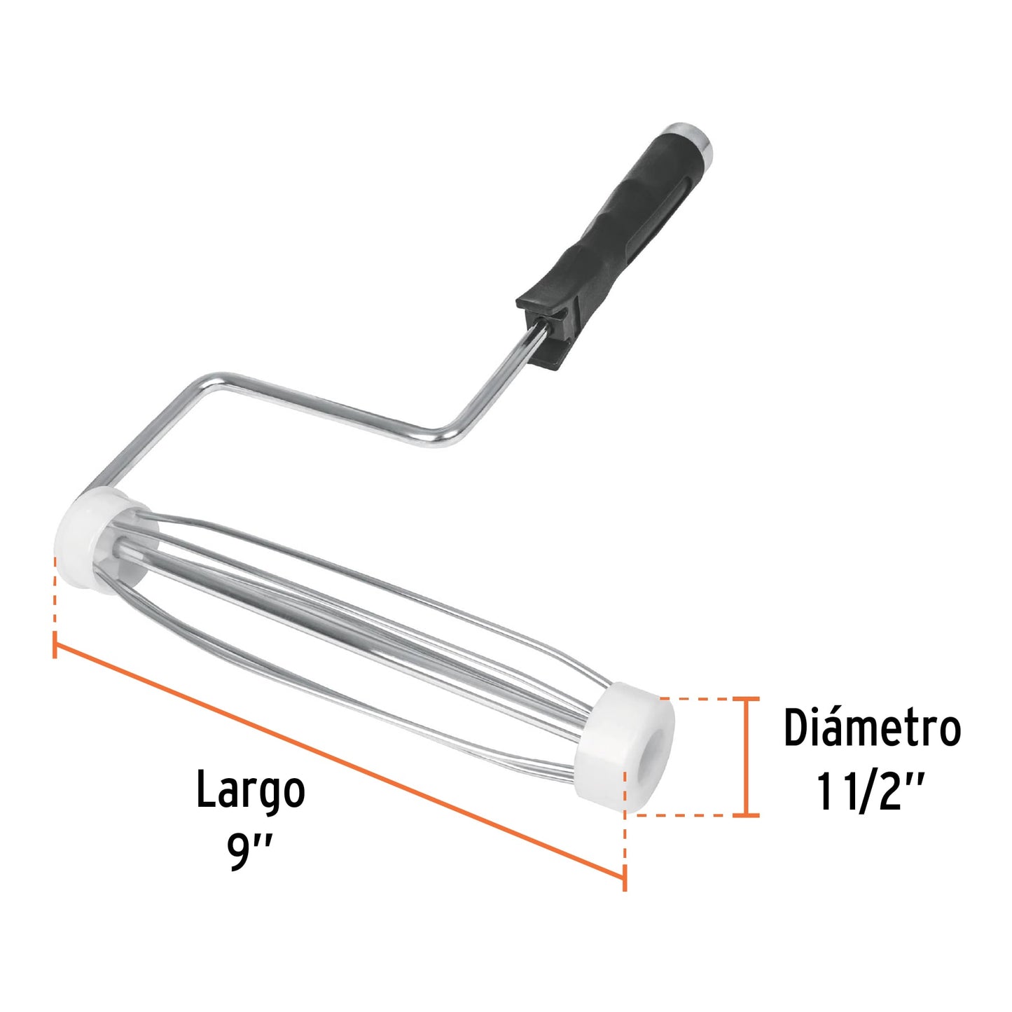 Maneral profesional para rodillo con jaula 9 x 37 mm 10745 Pieza