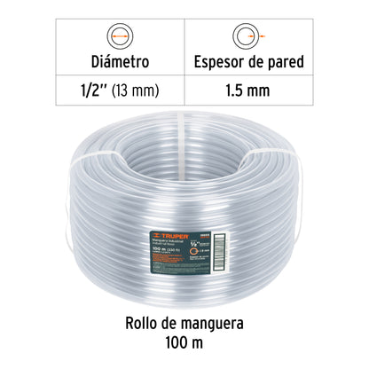 Manguera industrial 1/2 19868 Truper Metro