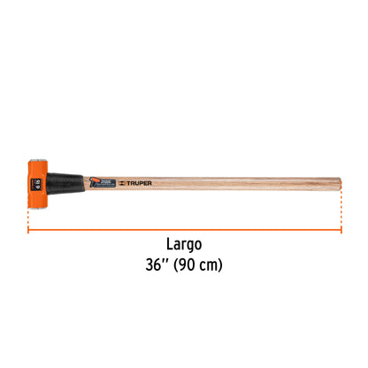 Marro octagonal 6 lbs. mango madera 36p truper Pieza
