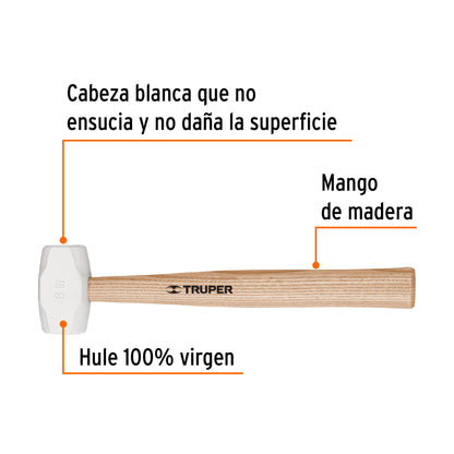 Mazo de hule 8 oz 16930 Truper Pieza