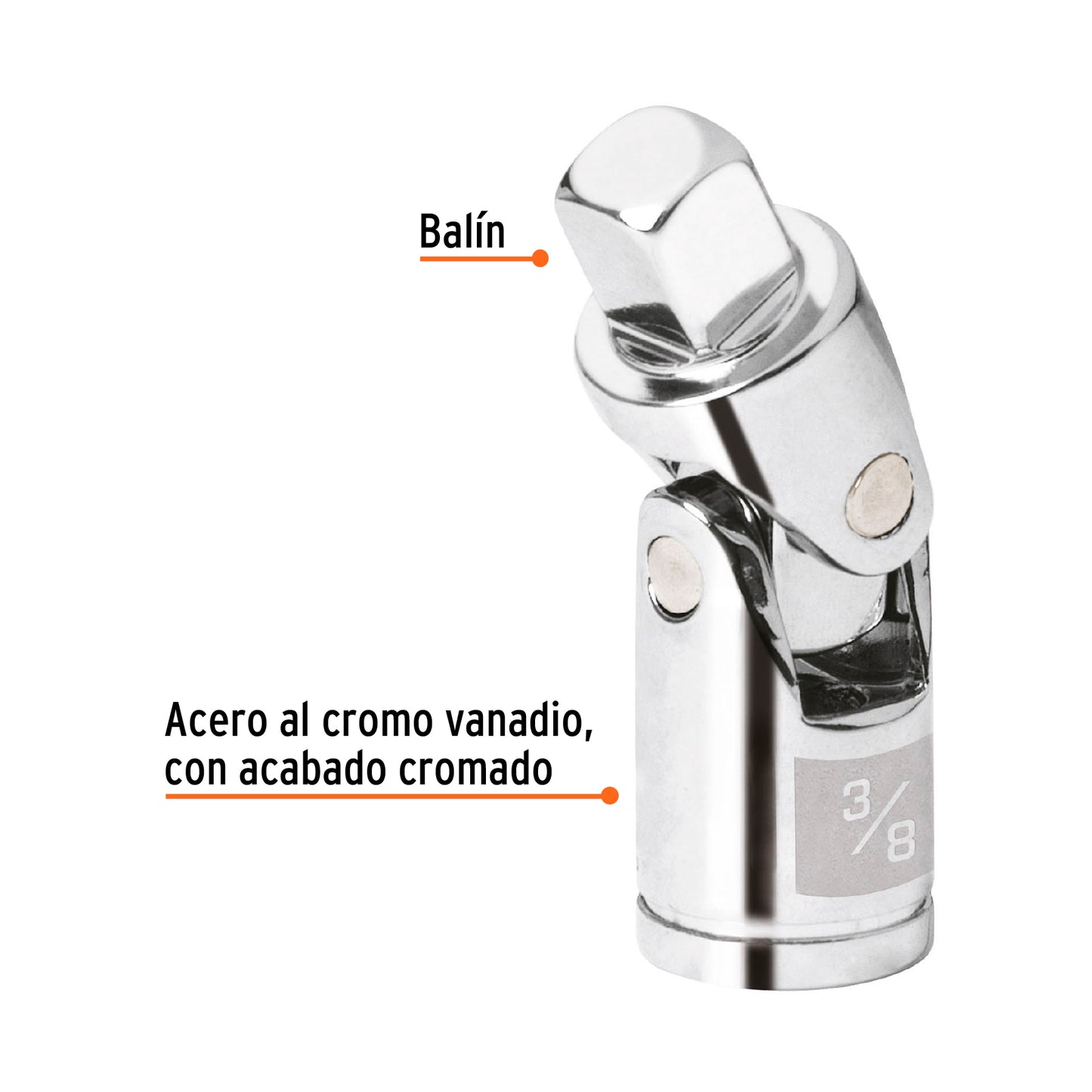 Nudo universal matraca 3/8 13669 truper Pieza