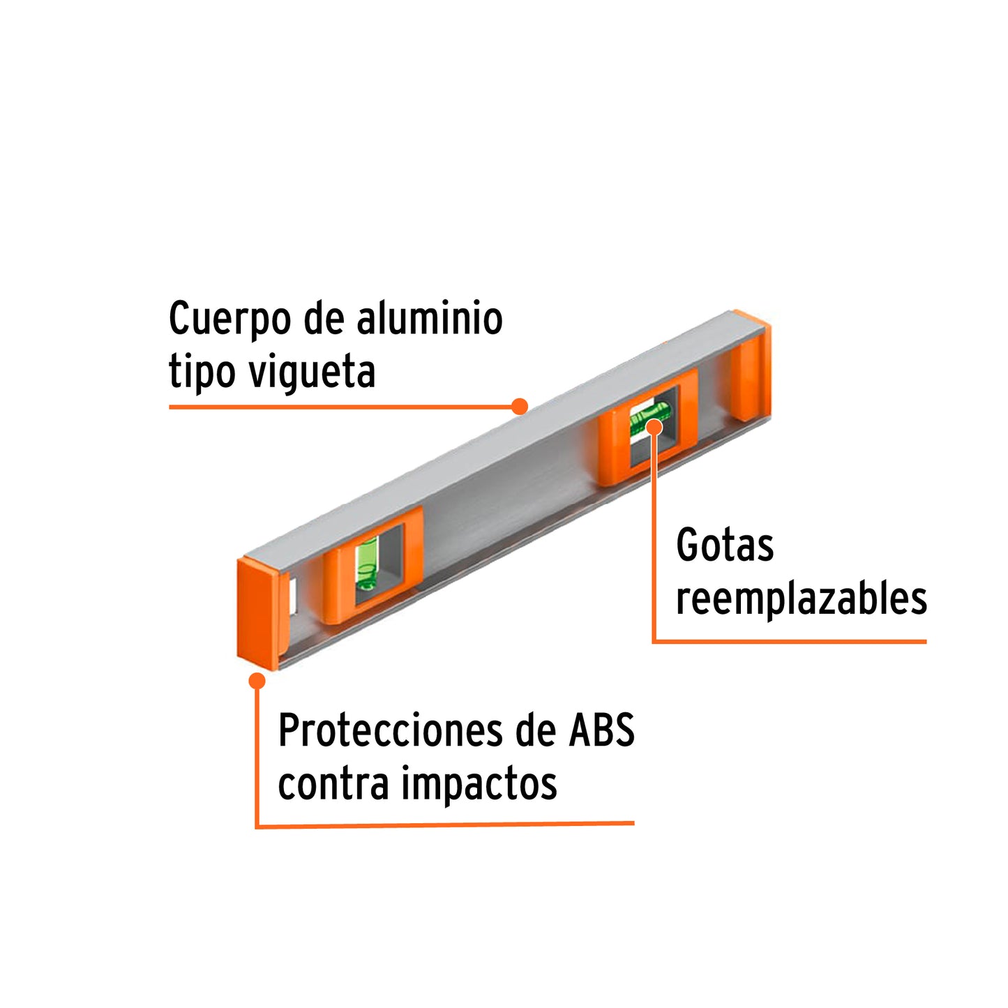 Nivel 14p truper 17032 truper Pieza