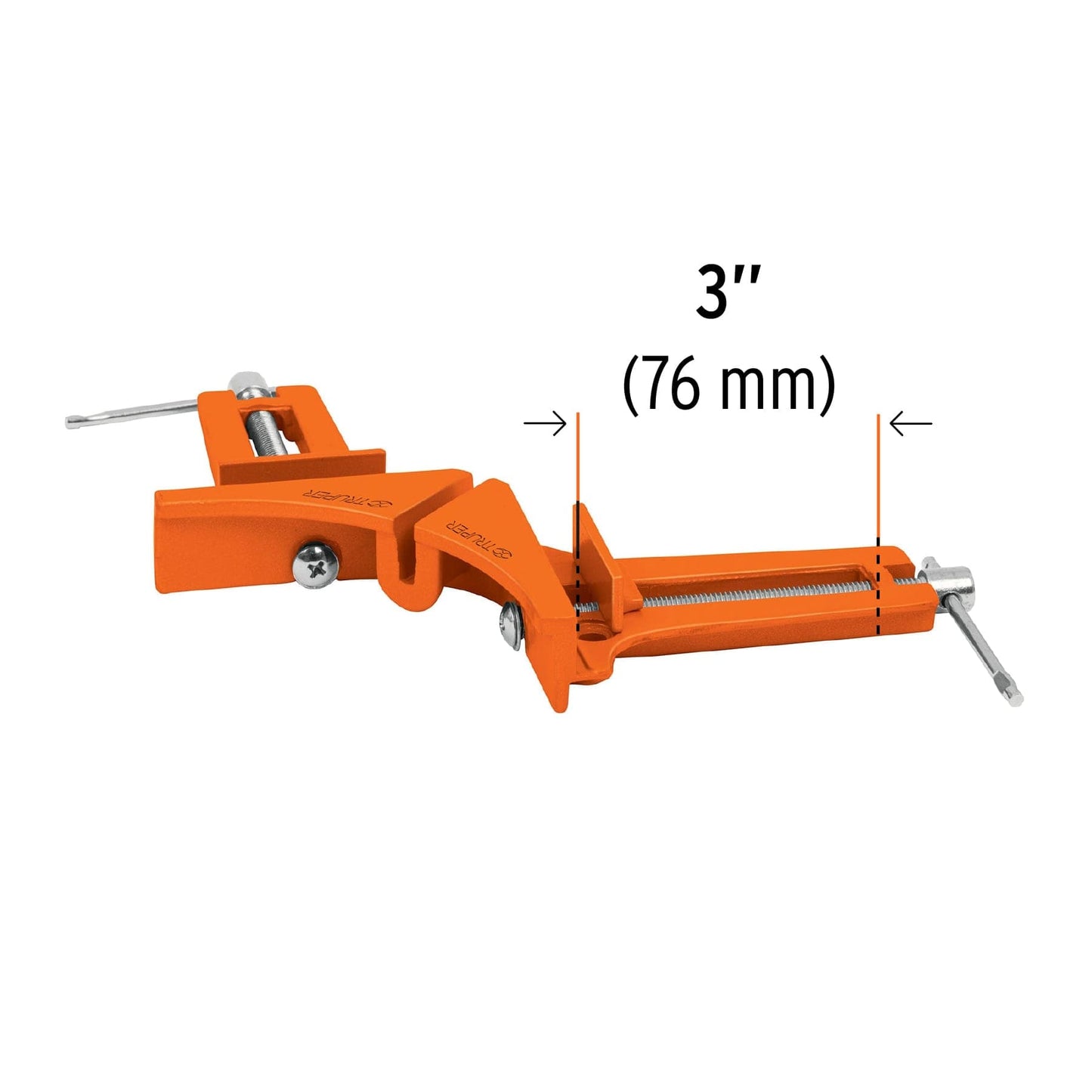 Prensa esquinera de 3p profesional cuerpo aluminio 17690 Truper Pieza