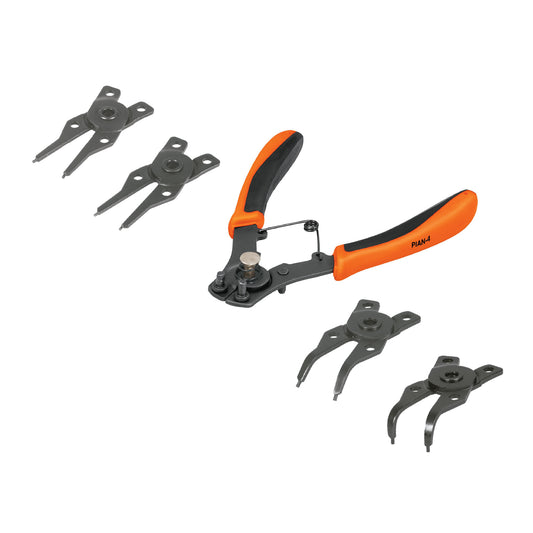 Pinza para anillos de retención 4 cabezas intercambiables 17355 Truper Pieza