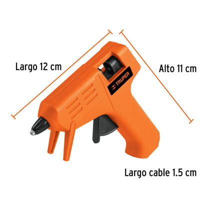 Pistola electrica de pegamento 15 w 3 x 5/16p truper Pieza