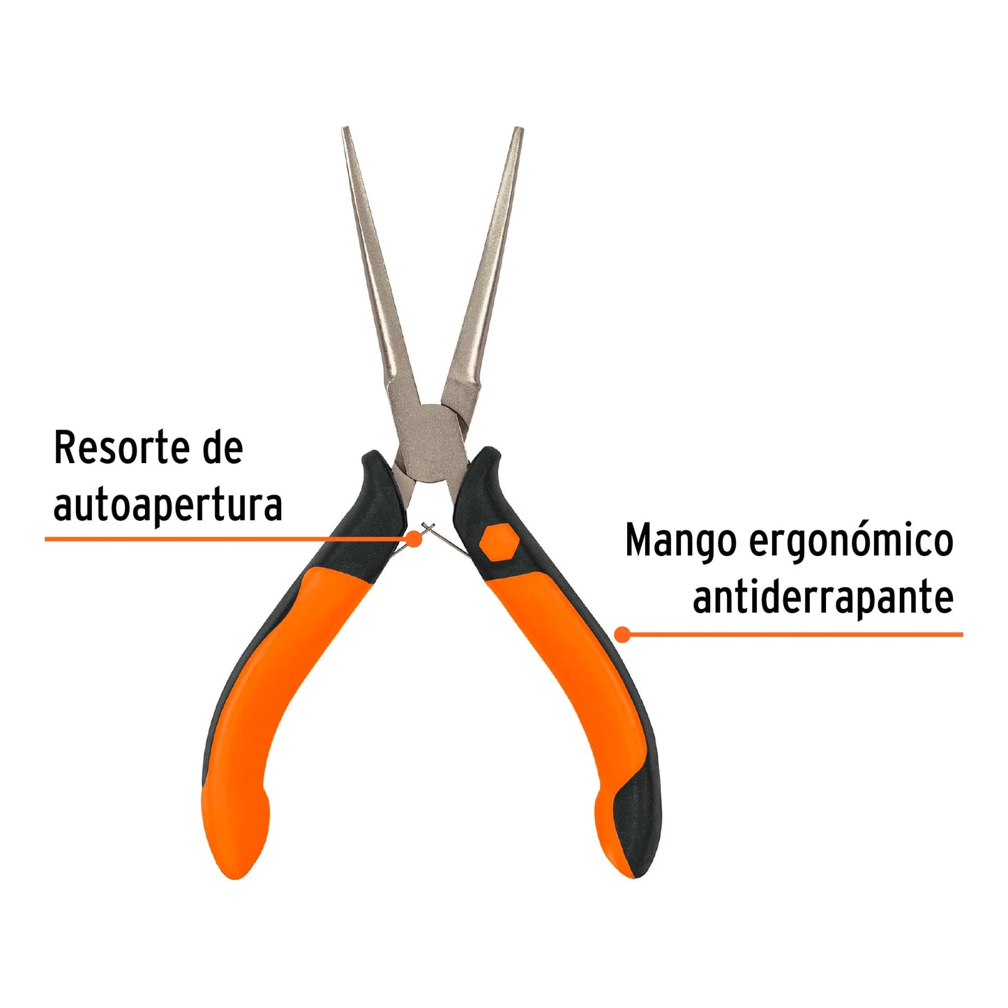 Pinza miniatura punta de aguja 6p mango comfort grip truper 17369 Pieza