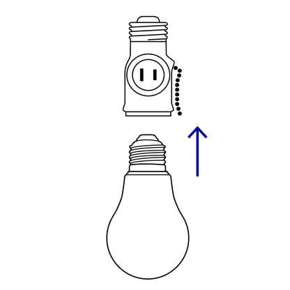 Portalampara de paquelita con interruptor de cadena 46515 Pieza