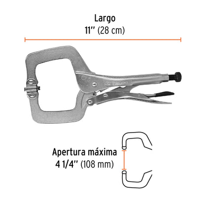 Pinza de presion tipo c de 11p 17427 truper Pieza