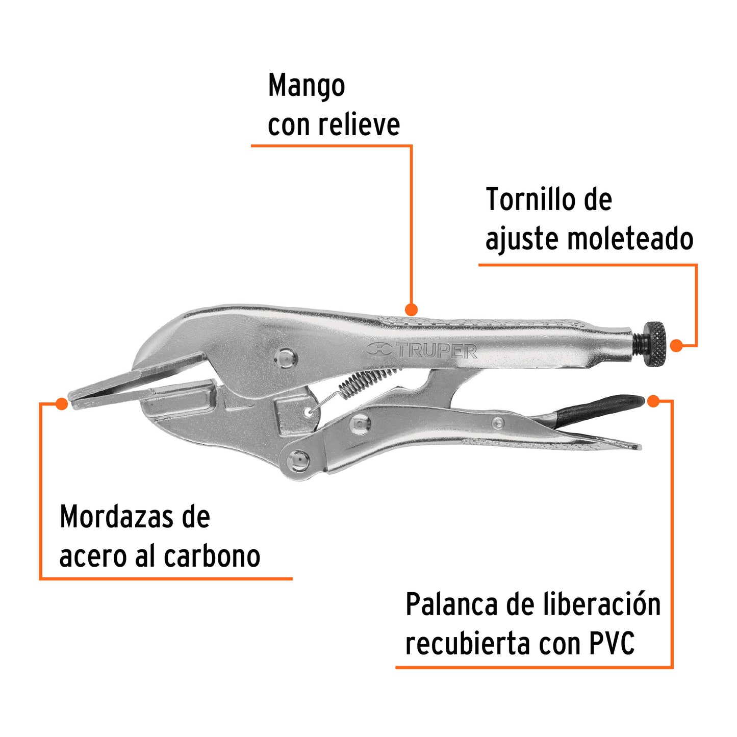 Pinza de presion hojalatera 8p 17425 truper Pieza