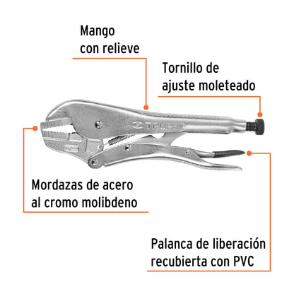 Pinza de presion 12 mordaza recta 17431truper Pieza