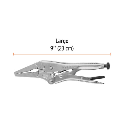Pinza de presión 9p punta larga 17433 Truper Pieza