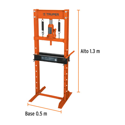 Prensa hidraulica 12 toneladas con gato de botella 13737 Truper Pieza