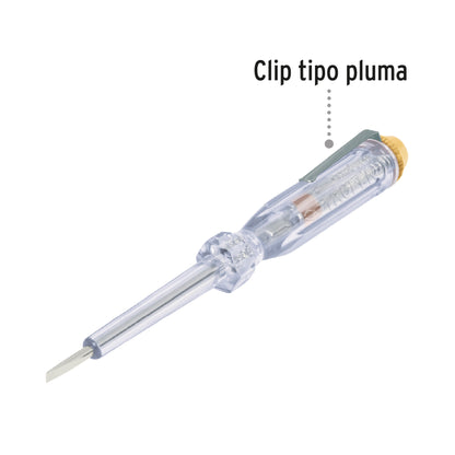Probador corriente alterna tipo desarmador 14cm truper Pieza