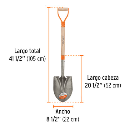 Pala redonda classic puño y 17154 truper Pieza