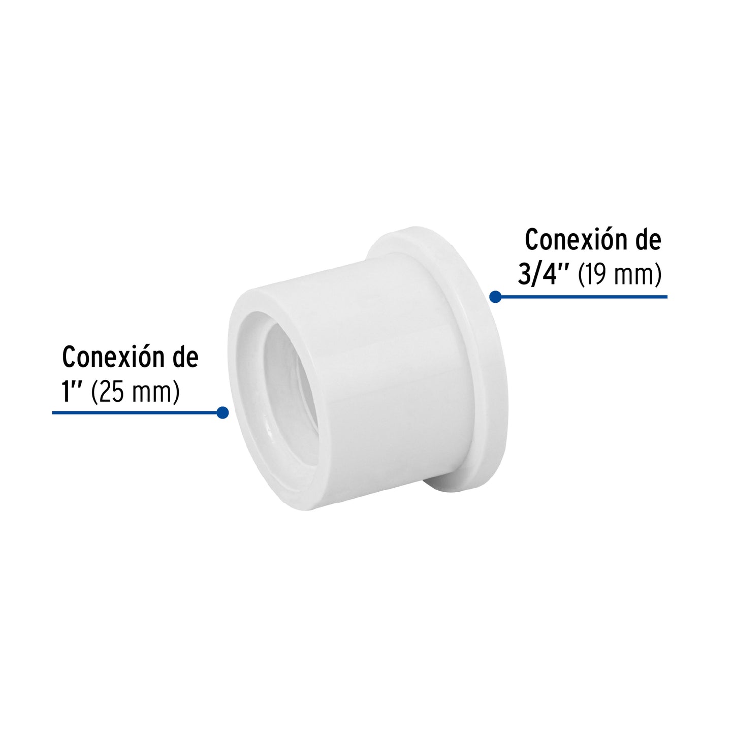 Reduccion bushing hidraulica 1 a 3/4 ced 40 - 45428 - 615353 - Foset Pieza