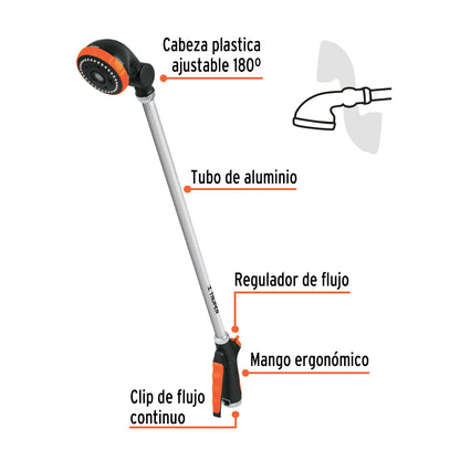 Regadera con extension de 32p 10325 truper Pieza