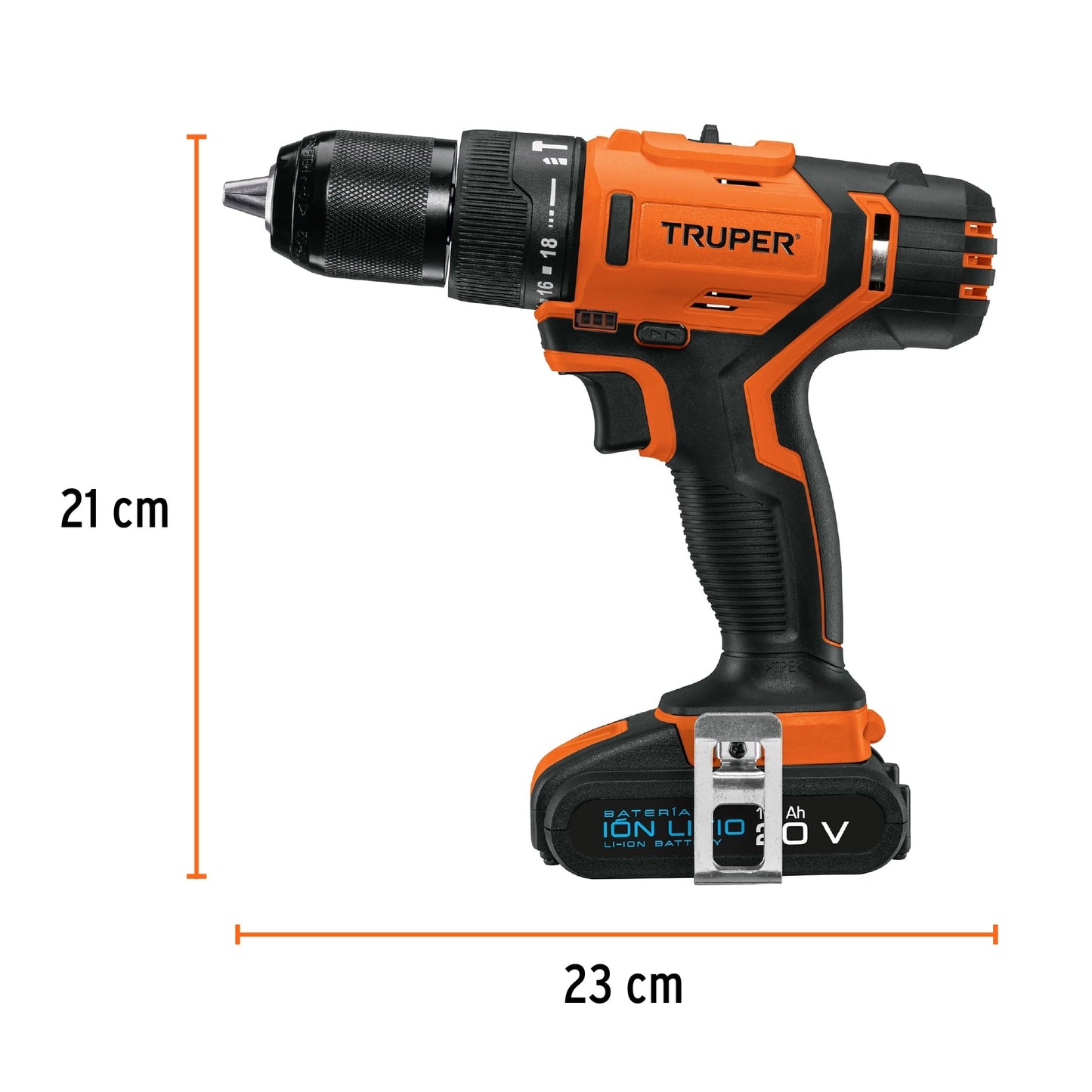 Rotomartillo inalambrico 1/2P 20v profesional 18155 Truper Pieza