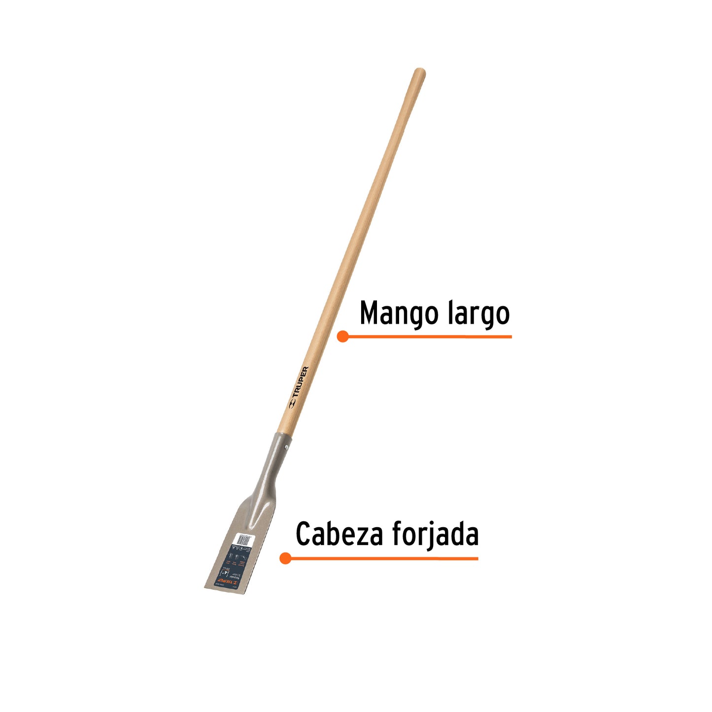 Raspador 4p mango largo 54p 18650 truper Pieza