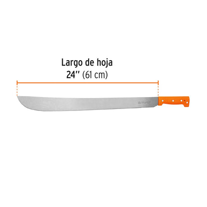 Machete estandar 24p cacha naranja truper Pieza