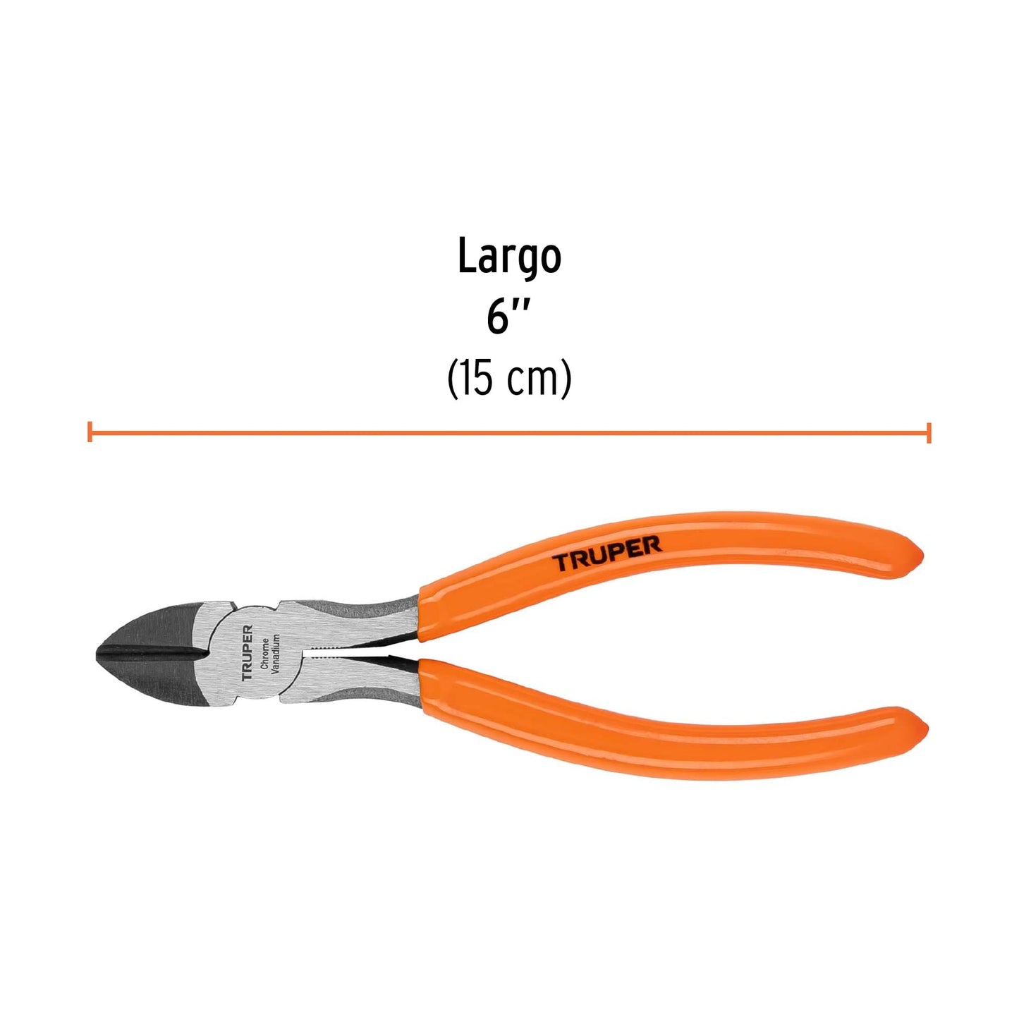 Pinza corte diagonal 6p mango de vinil truper 17312 Pieza