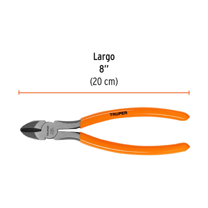 Pinza corte diagonal 8p mango de vinil 12353 truper Pieza