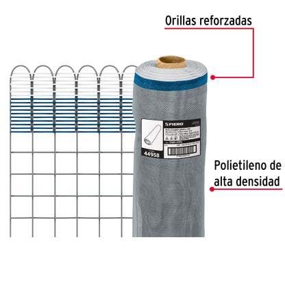 Malla mosquitera plastica 0.75 x 30 m gris 44958 Fiero Metro