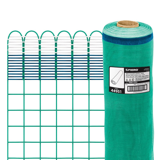 Malla mosquitera plastica 0.75 x 30 m verde 44951 Fiero Metro