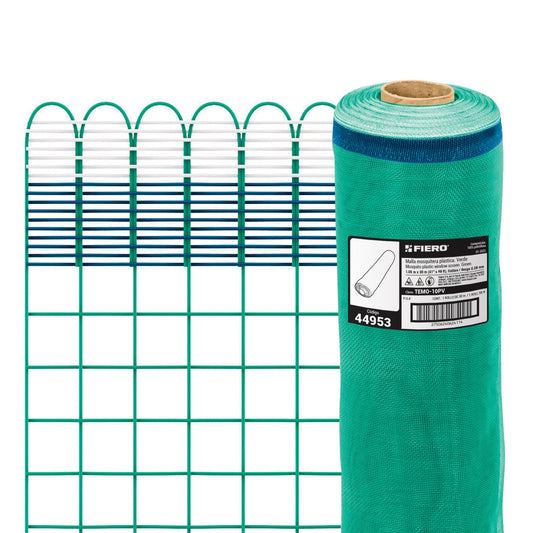 Malla mosquitera plastica 1.05 x 30m verde 44953 Metro