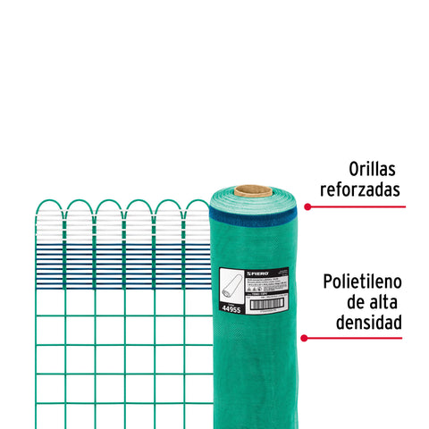 Malla mosquitera plastica 1.50 x 30 m verde 44955 Fiero Metro